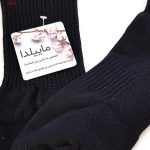 جوراب ورزشی ساق بلند مردانه ماییلدا مدل حوله ای کد 4186-MY رنگ مشکی