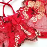 سوتین زنانه کارنا رز مدل گیپور کد 3388-1 رنگ قرمز