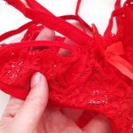 ست شورت و سوتین زنانه ماییلدا مدل 406-3684 رنگ قرمز به همراه جوراب