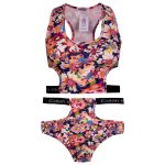 ست نیم تنه و شورت ورزشی زنانه کوزا مدل 9158-5 رنگ سرمه ای