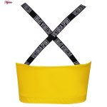 نیم تنه ورزشی زنانه فیتن فرخ زادی مدل 3684-111 رنگ زرد