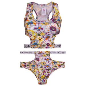 ست نیم تنه و شورت ورزشی زنانه کوزا مدل 9158-5 رنگ طوسی