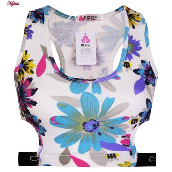 ست نیم تنه و شورت ورزشی زنانه کوزا مدل 9158-3 رنگ سفید