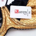 ست شورت و سوتین زنانه کارنا رز مدل فنردار کد 3392 رنگ طلایی