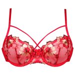 سوتین زنانه کارنا رز مدل گیپور کد 3388-1 رنگ قرمز