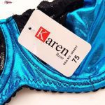 ست شورت و سوتین زنانه کارنا رز مدل فنردار کد 3391 رنگ فیروزه ای