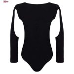 بادی آستین بلند زنانه ماییلدا مدل 4129-372 رنگ مشکی