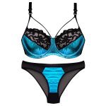 ست شورت و سوتین زنانه کارنا رز مدل فنردار کد 3391 رنگ فیروزه ای