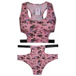 ست نیم تنه و شورت ورزشی زنانه کوزا مدل 9158-6 رنگ صورتی