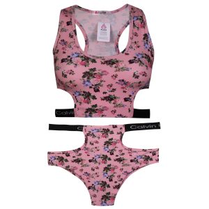 ست نیم تنه و شورت ورزشی زنانه کوزا مدل 9158-6 رنگ صورتی