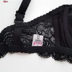 ست شورت و سوتین زنانه پانیذ مدل فنردار کد 9015 رنگ مشکی