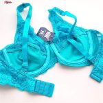 ست شورت و سوتین زنانه پانیذ مدل فنردار کد 9015 رنگ آبی فیروزه ای