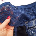 ست شورت و سوتین زنانه پانیذ مدل فنردار کد 9015 رنگ سرمه ای