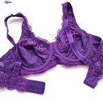 ست شورت و سوتین زنانه پانیذ مدل فنردار کد 9015 رنگ بنفش