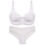 ست شورت و سوتین زنانه پانیذ مدل فنردار کد 9015 رنگ سفید