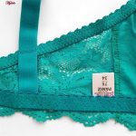 ست شورت و سوتین زنانه پانیذ مدل فنردار کد 9012 رنگ سبز