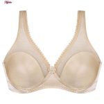 سوتین زنانه پانیذ مدل فنردار کد 33103 رنگ کرم