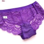 ست شورت و سوتین زنانه پانیذ مدل فنردار کد 9015 رنگ بنفش