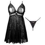 لباس خواب زنانه ماییلدا مدل 3685-8812 رنگ مشکی