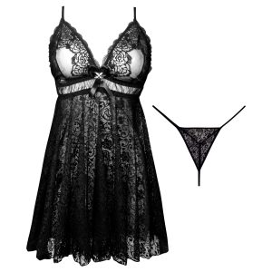 لباس خواب زنانه ماییلدا مدل 3685-8812 رنگ مشکی