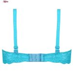 ست شورت و سوتین زنانه پانیذ مدل فنردار کد 9015 رنگ آبی فیروزه ای