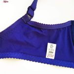 سوتین زنانه پانیذ مدل فنردار کد 33103 رنگ آبی کاربنی