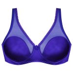 سوتین زنانه پانیذ مدل فنردار کد 33103 رنگ آبی کاربنی