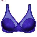 سوتین زنانه پانیذ مدل فنردار کد 33103 رنگ آبی کاربنی