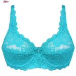 ست شورت و سوتین زنانه پانیذ مدل فنردار کد 9015 رنگ آبی فیروزه ای