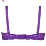 ست شورت و سوتین زنانه پانیذ مدل فنردار کد 9015 رنگ بنفش