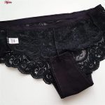 ست شورت و سوتین زنانه پانیذ مدل فنردار کد 9015 رنگ مشکی