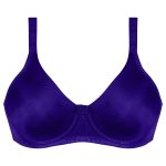 سوتین زنانه پانیذ مدل فنردار کد 22204 رنگ آبی کاربنی