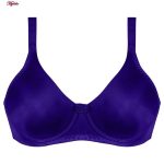 سوتین زنانه پانیذ مدل فنردار کد 22204 رنگ آبی کاربنی