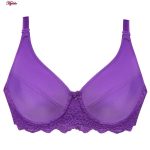 ست شورت و سوتین زنانه پانیذ مدل فنردار کد 9012 رنگ بنفش