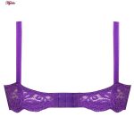 ست شورت و سوتین زنانه پانیذ مدل فنردار کد 9012 رنگ بنفش