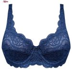 ست شورت و سوتین زنانه پانیذ مدل فنردار کد 9015 رنگ سرمه ای