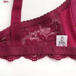 ست شورت و سوتین زنانه پانیذ مدل فنردار کد 9012 رنگ زرشکی