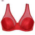 سوتین زنانه پانیذ مدل فنردار کد 33103 رنگ قرمز