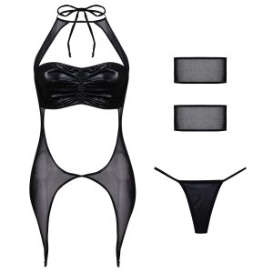 لباس خواب زنانه ماییلدا مدل 3684-3089 رنگ مشکی