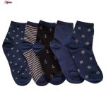 جوراب زنانه ماییلدا مدل 4204 رنگ سرمه ای بسته 5 عددی