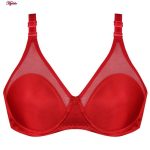 سوتین زنانه پانیذ مدل فنردار کد 22200 رنگ قرمز