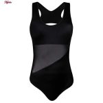 مایو زنانه ماییلدا مدل پددار یک تکه توری کد 4229-705 رنگ مشکی