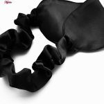 لباس خواب زنانه ماییلدا مدل ساتن کد 3685-2032 رنگ مشکی به همراه چشم بند