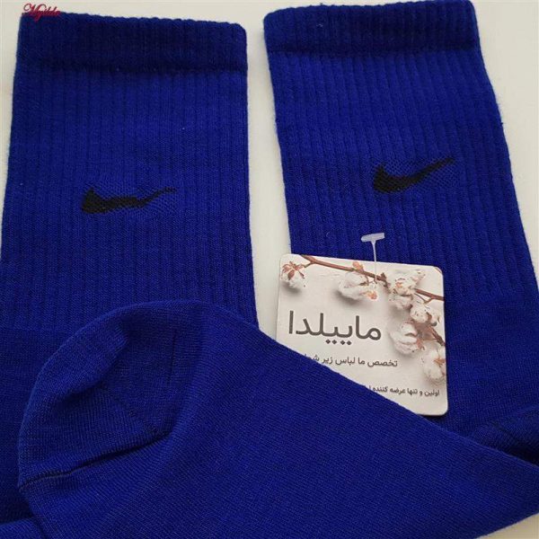 جوراب ساق بلند مردانه ماییلدا مدل 4236 رنگ آبی