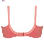 سوتین زنانه پانیذ مدل بدون فنر نخی کد 3171 رنگ کالباسی