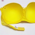 سوتین زنانه مدل دکلته فنردار کد 4286 رنگ زرد