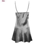 لباس خواب زنانه ماییلدا مدل ساتن کد 3685-2034 به همراه چشم بند