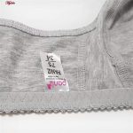 سوتین زنانه پانیذ مدل بدون فنر نخی کد 3171 رنگ خاکستری روشن