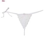 ست شورت و سوتین زنانه پانیذ مدل بندی گیپوری کد 9043 رنگ سفید