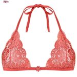 ست شورت و سوتین زنانه پانیذ مدل بندی گیپوری کد 9043 رنگ گلبهی